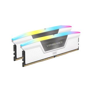 Corsair Vengance RGB 64GB / 6000MHz DDR5 DIMM CL30 Desktop RAM KIT (2X32GB) (CMH64GX5M2B6000Z30W) 136773802 - Corsair