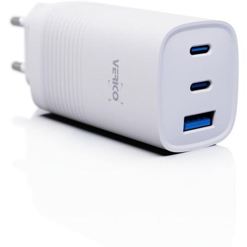 Verico Ladegerät MOJO GaN 65W PD, 3-Port (USB-A & USB-C) WH retail 136773874