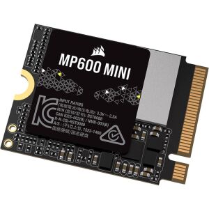 SSD Corsair MP600 Mini 2TB NVMe PCIe Gen4 M.2 2230 pentru laptopuri și mini PC-uri - Solid State Drive (SSD)