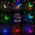 Retoo night light projector with colorful star and moon projections