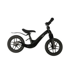 Gyerek futóbicikli 12'' EVA kerekekkel, magnézium vázzal, fekete (2+ év)