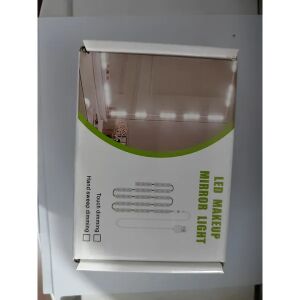 LED svetelná súprava na zrkadlo na líčenie, 10 žiaroviek, USB napájanie, 3 farebné režimy, balenie - Kozmetické zrkadlá