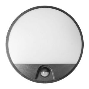 Plafoniera LED Agat AD-OP-6111GLPMR4, cu senzor de miscare, 10W, 800lm, lumina neutra, IP54, gri+alba, Adviti 136782632 - Lămpi cu senzor de mișcare
