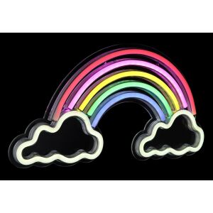 LED dúhová dekorácia 3W, IP20, USB, opálová/priehľadná 136782660 - Dekoratívne lampy