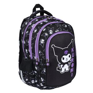 Kuromi ergonomikus iskolatáska, hátizsák - Black 136784066 - St. Majewski