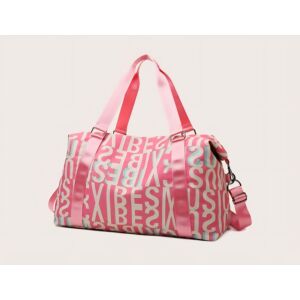 Сак за фитнес, TAIKESEN M-06, водоустойчив, размер 52x21x29 см, розов
