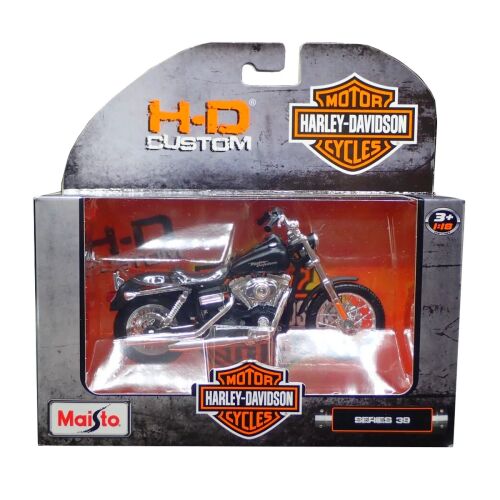 Harley Davidson "Series 39" 2006 Dyna Street Bob fekete modell  1:18 136792849
