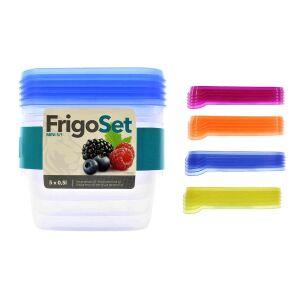 Enger Frigo Szett 5*0.5 literes Pob Szögletes