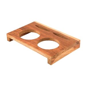 Carl Schmidt Sohn KOCH SYSTEME XANTEN szervírozó fa tálca Xanten mini sütőtálakhoz, 2 edényhez 30 x 20 cm