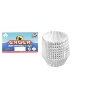 Kicsi muffinpapír, 150 db, fehér