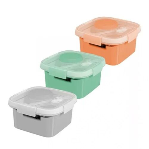 CURVER "SMART TO GO" SZÖGLETES ÉTELTARTÓ 1,1L barack