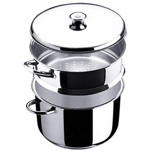 Inoxibar rozsdamentes pároló fazék 24 x 24 cm, 18/10 rozsdamentes acélból l Ecco Acero Line