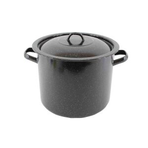 Enger Zománcozott Fazék Fekete 40cm+Fedő