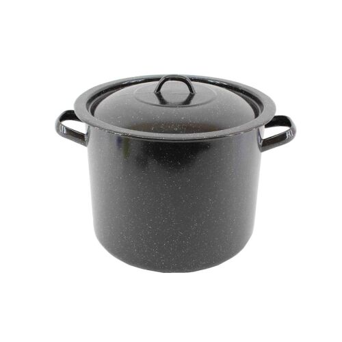 Enger Zománcozott Fazék Fekete 40cm+Fedő 136796128