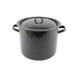 Enger Zománcozott Fazék Fekete 45cm 53 literes+Fedő