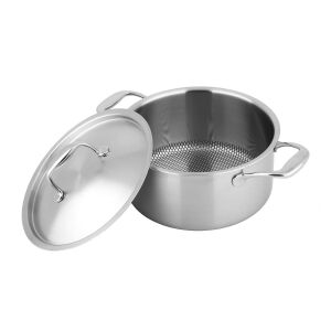 Carl Schmidt Sohn Dresden rozsdamentes lábas dombornyomott aljal rozsdamentes fedővel 20*10 cm, 2 L, 18/10 136796171 - Carl Schmidt Sohn