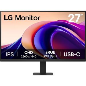 LG 27U631A-B 27 hüvelykes QHD IPS monitor USB-C csatlakozóval - Periféria