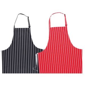 Portwest S839 henteskötény piros vagy kék alapon függőleges fehér csíkozással, állítható nyakpánttal 136801181 - Kötény