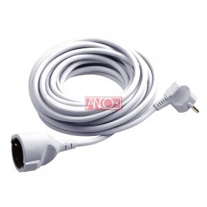 Földelt Hosszabbító Kábel - 2m, Fehér, 3500W