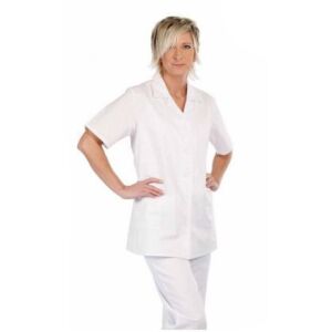 LILY rövid ujjú női ing fehér 136803688 - Fehér munkaruha