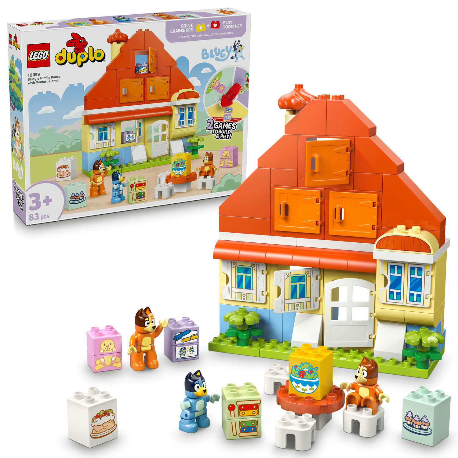 E-shop LEGO® DUPLO® Bluey Dom Bluey a pamäťová hra 10459