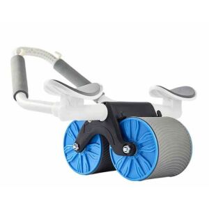 Bauchrad mit Timer, Arvada® URBNFit, automatischer Rückprallmechanismus, Ellenbogenstützen, 10cm Radbreite, Komplettset, blau 136816368 - Bauchroller