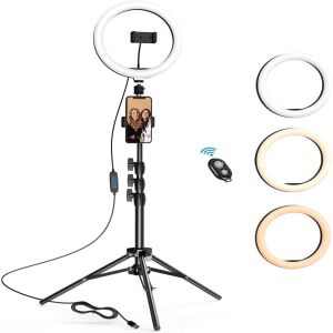 Arvada Seming Ring Light XF-211 mit Telefonhalter und Fernbedienung - LED Ringlichter