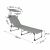 Dimensions of Springos Foldable Sun Lounger with Canopy