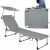 Springos Foldable Sun Lounger with Canopy and Carry Handles