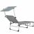 Adjustable Backrest on Springos Sun Lounger with Sunshade