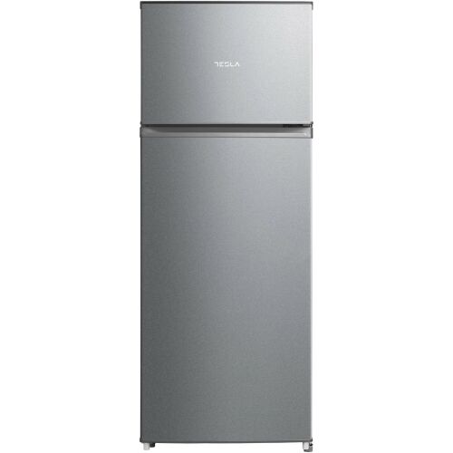 Tesla RD2100MSE silver top freezer refrigerator, 207L capacity, LED lighting