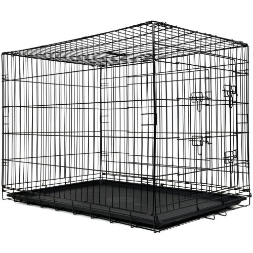 Funfit összecsukható XXL Szobakennel 107x77,5x70cm #fekete