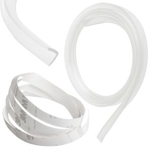 Silicone edge protector strip 1m, clear, self-adhesive, furniture corner guard - Babies & Toddler