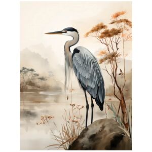 ARANYKERETES FALI PLAKÁT SÉTA A KÖDES TÓ MELLÉL 40x50cm 136832602 - Falikép