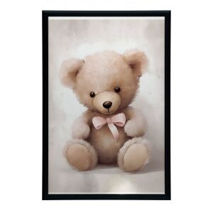 MEDVE FALI PLAKÁT RÓZSASZÍN MASJOS GYERMEKEKNEK 40x50 CM KERETBEN 136842737 - Falikép