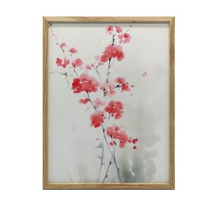 PLAKÁT FALRA ARANY KERETES TAVASZI CSERESZNYELŐK 40x50 CM MATT PAPÍR 136845375 - Falikép