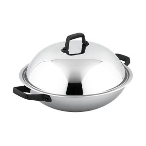 Carl Schmidt Sohn Heidelberg rozsdamentes acél wok fedővel, 36 cm - Carl Schmidt Sohn