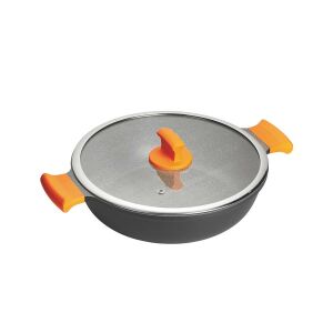 Inoxibar Absolut Orange Range  szelet sütő 32 cm üveg fedővel, tapadásmentes bevonattal