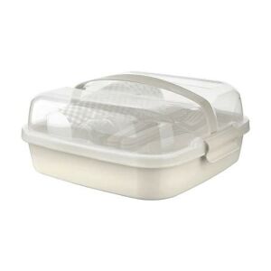 Enger 32 darabos műanyag piknikszett, homok 136851415 - Piknik kosár