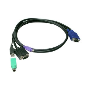LevelOne KVM Kabel ACC-3202 USB+PS/2 3,00m (ACC-3202) 136852395 - KVM kábel