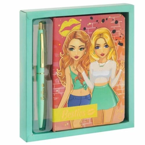 Besties lányok napló tollal díszdobozban - zöld 136859955