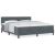Boxspring Ágy Mattal Sötétszürke Szuper Király Bársony 136869867