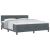 Boxspring Ágy Mattal Sötétszürke Szuper Király Bársony 136869867