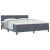 Boxspring Ágy Mattal Sötétszürke Szuper Király Bársony 136869867