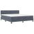 Boxspring Ágy Mattal Sötétszürke Szuper Király Bársony 136869867