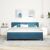 Boxspring Ágy Matrac Közép Kék Szuper Király Bársony 136869780