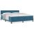 Boxspring Ágy Matrac Közép Kék Szuper Király Bársony 136869780