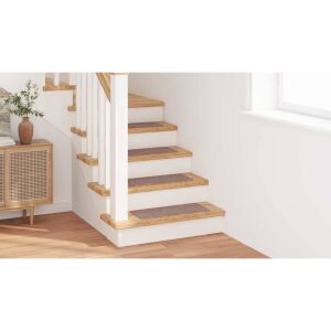 vidaXL világosbarna lépcsőszőnyegek egy modern otthoni környezetben - Lépcsőszőnyeg