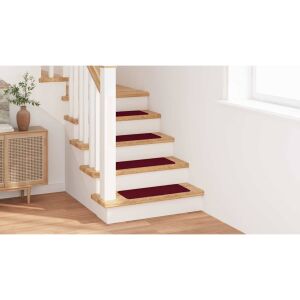 Lépcsőszőnyegek Latex Háttal Bordeaux 25x60 cm 143039422 - Lépcsőszőnyeg