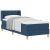 vidaXL kék boxspring ágy matraccal, 80x200 cm, textil kárpitozás